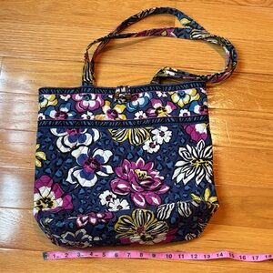 Vera Bradley Blue and Pink Floral Tote